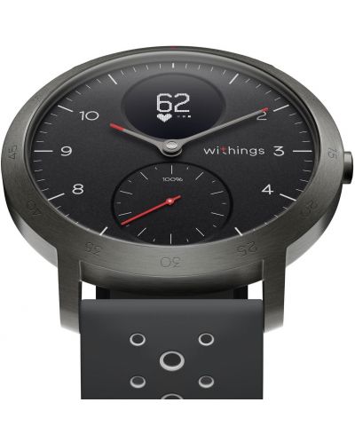 Смарт часовник Withings - Steel HR Sport, 40mm, черен - 2