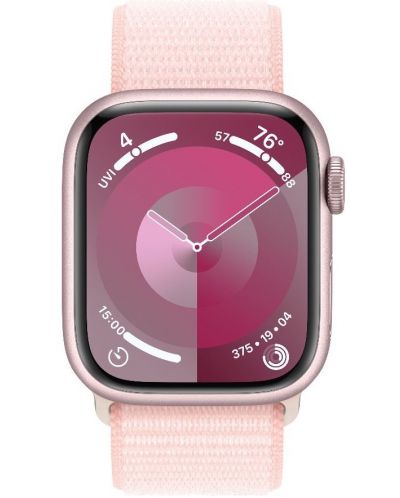 Смарт часовник Apple - Watch S9, 41mm, 1.69'', Light Pink Sport Loop - 1