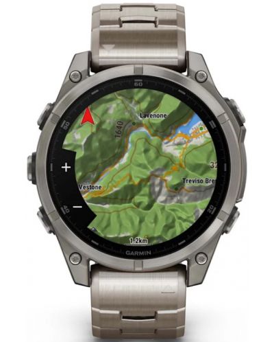 Смарт часовник Garmin - fēnix 8 Sapphire, 47 mm, 1.4'', Titanium, Graphite - 5