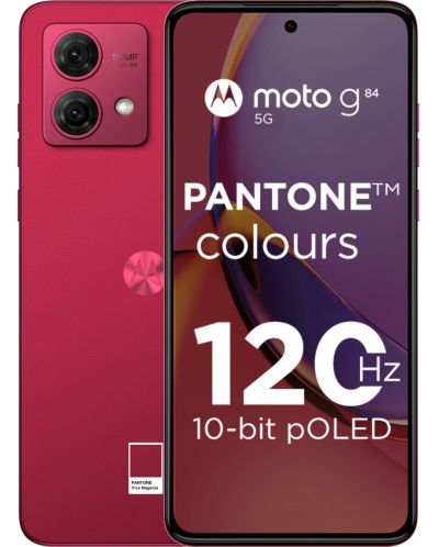 Смартфон Motorola - G84, 5G, 6.5'', 12GB/256GB, Viva Magenta - 1