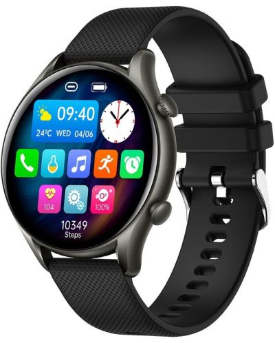 Смарт часовник myPhone - Watch EL, 45mm, 1.32'', черен - 2