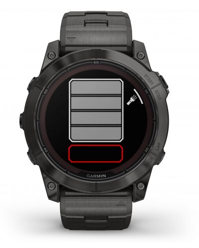 Смарт часовник Garmin - fēnix 7X Pro Sapphire Solar, 51mm, 1.4'', Titanium, черен - 4