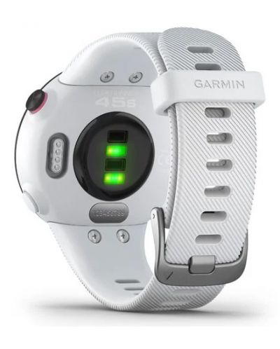 Смарт часовник Garmin - Forerunner 45S, 39mm, 1.04", черен/бял - 6