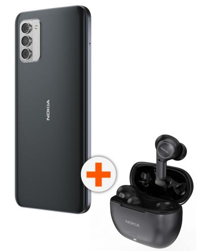 Смартфон Nokia - G42, 6.56'', 128GB, сив + Nokia Clarity Earbuds 2 Plus - 1