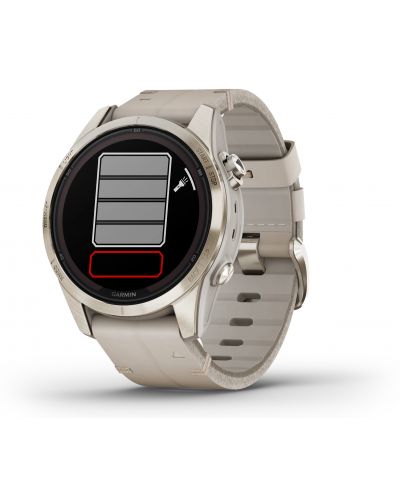 Смарт часовник Garmin - fēnix 7S Pro Sapphire Solar, 42mm, 1.2'', Leather - 3