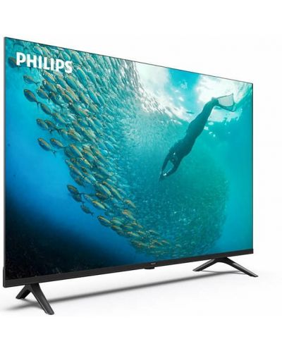 Смарт телевизор Philips - 55PUS7009/12, 55", DLED, 4K, черен - 2