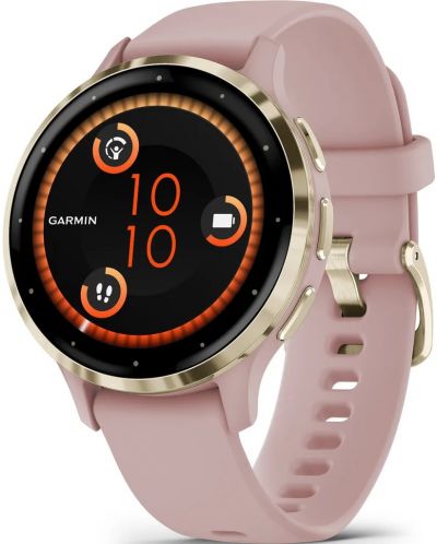 Смарт часовник Garmin - Venu 3S, 41 mm, 1.2'', Dust Rose/Silicone - 1