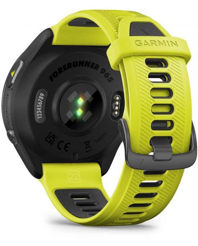 Смарт часовник Garmin - Forerunner 965, 47 mm, 1.4'', Amp Yellow/Black - 4