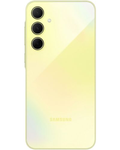 Смартфон Samsung Galaxy A35 5G, 8GB/256GB, жълт + Смарт гривна Galaxy Fit3, сива - 3