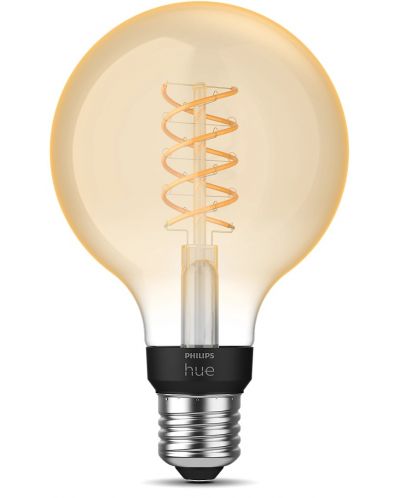 Смарт крушка Philips - Hue Filament, 7.2W, E27, G93, dimmer - 2