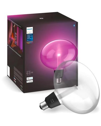 Смарт крушка Philips - Hue Lightguide, 6.5W, E27, Ellipse, RGB, dimmer - 1