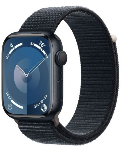 Смарт часовник Apple - Watch S9, 45mm, 1.9'', Midnight Sport Loop - 2