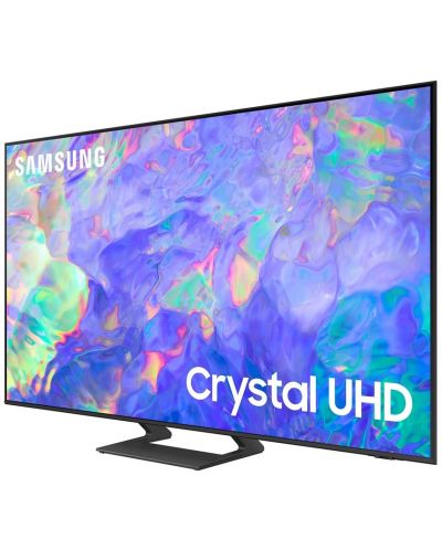 Смарт телевизор Samsung - 55CU8572, 55", LED, 4K, тъмносив - 2