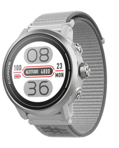 Смарт часовник Coros - Apex 2, 43mm, 1.2'', сив - 1