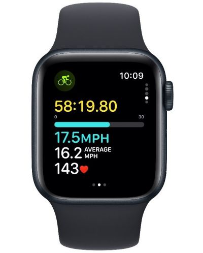 Смарт часовник Apple - Watch SE2 v2 Cellular, 40mm, M/L, Midnight Sport - 3