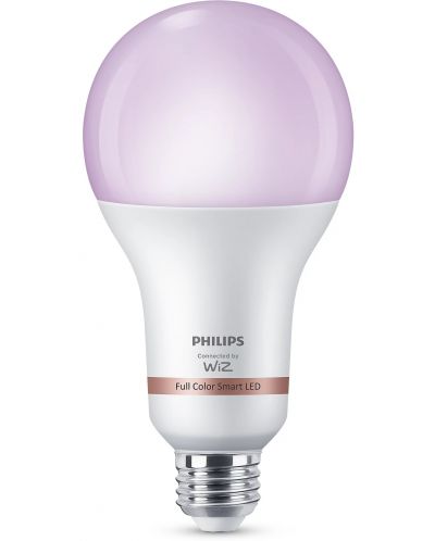 Смарт крушка Philips - Frosted, 18.5W LED, E27, A80, RGB, dimmer - 1