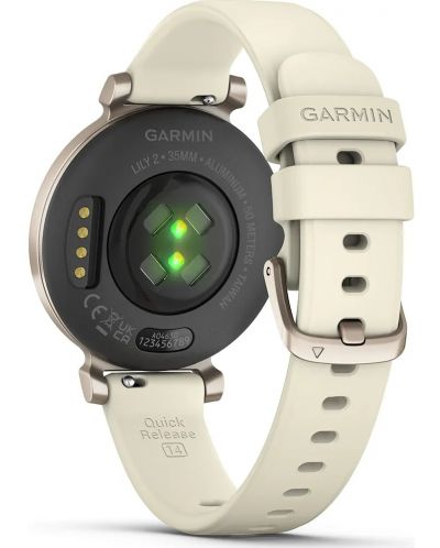 Смарт часовник Garmin - Lily 2, 25.4 mm, 0.84'', Cream Gold - 9