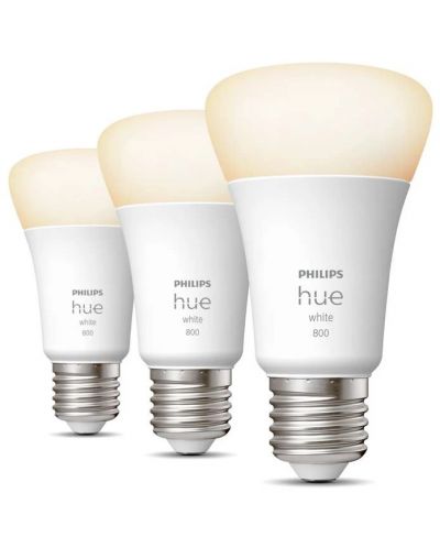 Смарт крушки Philips - HUE White, 9W, E27, A60, 3 бpоя, dimmer - 2