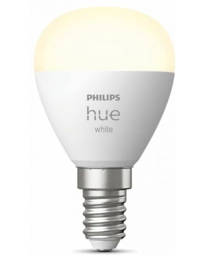 Смарт крушка Philips - HUE White, LED, 5.7W, E14, P45, dimmer - 2