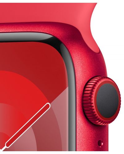 Смарт часовник Apple - Watch S9 Cellular, 45mm, S/M, Red + Каишка Apple - Pride Edition S/M - 4