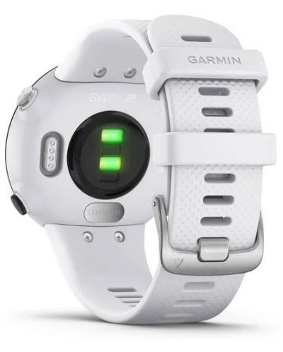 Смарт часовник Garmin - Swim 2, 42mm, бял/черен - 6