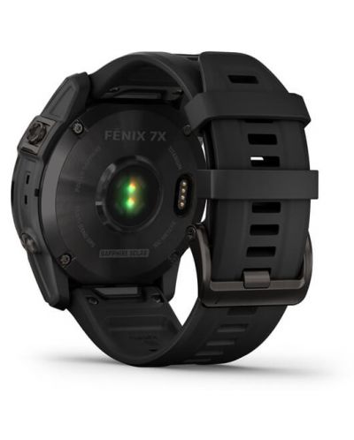 Смарт часовник Garmin - fenix 7X Sapphire Solar, 51mm, сив/черен - 7