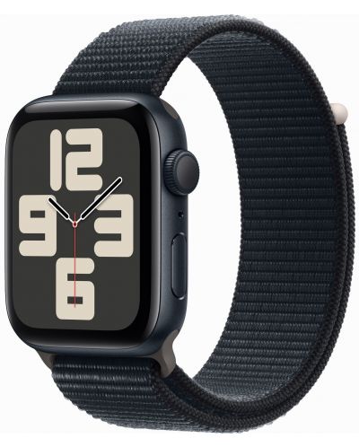 Смарт часовник Apple - Watch SE2 v2, 44mm, Midnight Loop - 2