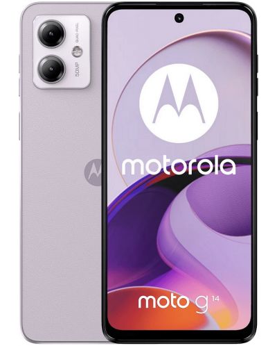 Смартфон Motorola - Moto G14, 6.5'', 8GB/256GB, Pale Lilac - 1
