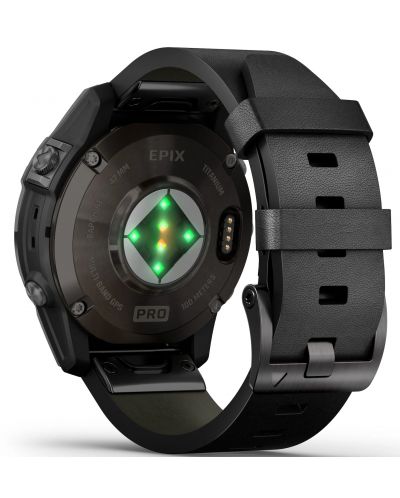 Смарт часовник Garmin - epix Pro Gen 2 Sapphire, 47mm, 1.3'', Leather, черен - 7