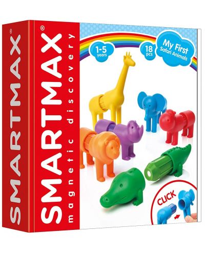 Конструктор Smart Games Smartmax - Моето първо сафари, 18 части - 1