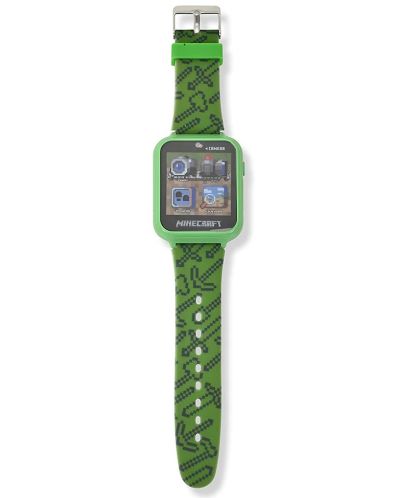 Смарт часовник Kids Euroswan - Minecraft, зелен - 3