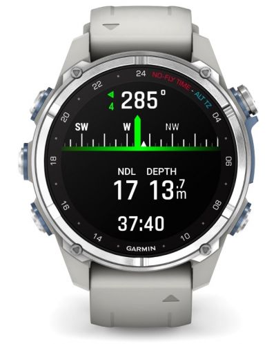 Смарт часовник Garmin - Descent MK3, 43 mm, 1.2'', Steel Grey - 6