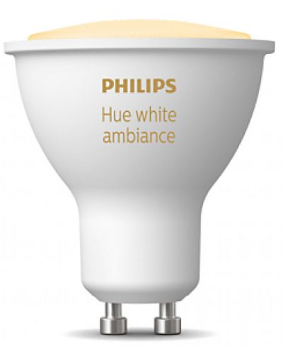 Смарт крушка Philips - Hue, 4.3W, GU10, dimmer - 2