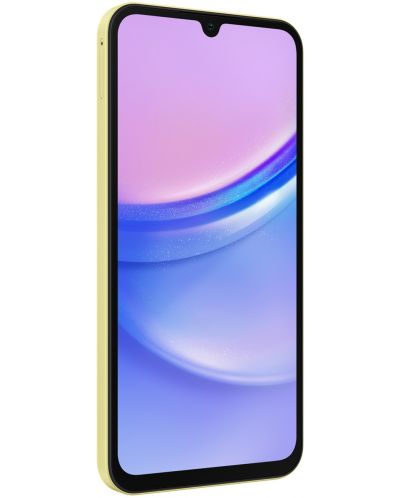 Смартфон Samsung - Galaxy A15, 6.5'', 4GB/128GB, жълт - 3