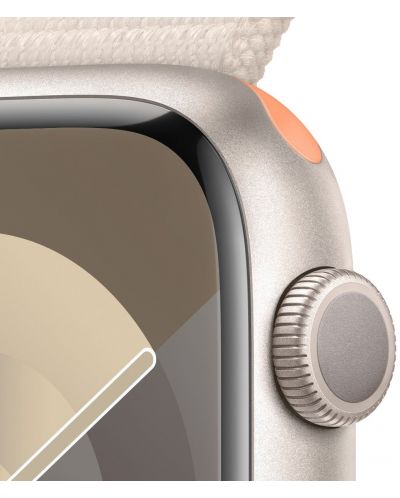 Смарт часовник Apple - Watch S9, 45mm, 1.9'', Starlight Sport Loop - 3