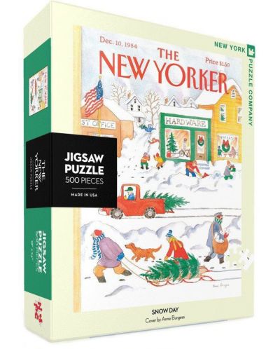 Пъзел New York Puzzle от 500 части - Снежен ден - 2