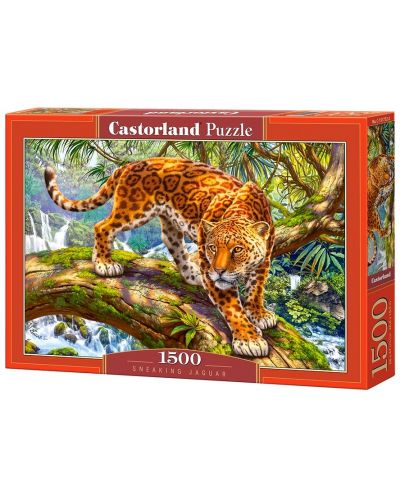 Пъзел Castorland от 1500 части - Подъл леопард - 1
