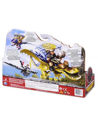 Комплект фигури Spin Master Dragons - Дракон и ездач, Snotlout & Hookfang - 2