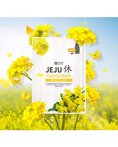 SNP Jeju Rest Лист маска за лице Canola, 22 ml - 2