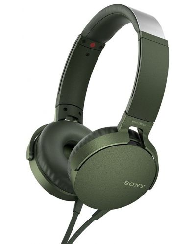 Слушалки Sony MDR-550AP - зелени - 1