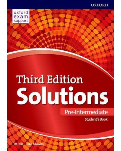 Solutions Pre-Intermediate Student's Book (3rd Edition) / Английски език - ниво A2: Учебник - 1