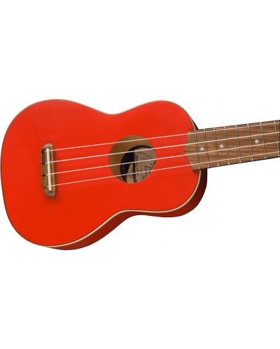 Сопрано укулеле Fender - Venice Limited Edition FRD, червено - 3