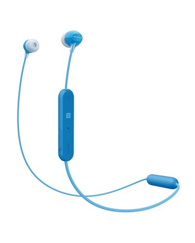 Слушалки Sony WI-C300 - сини - 1