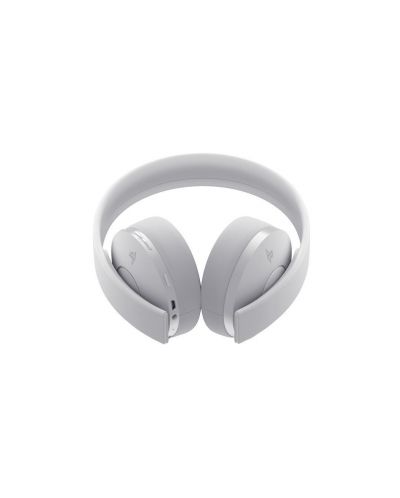 Слушалки с микрофон Sony 2.0 - 7.1 Surround, безжични, златисти/бели - 8