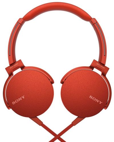 Слушалки Sony MDR-550AP - червени - 2