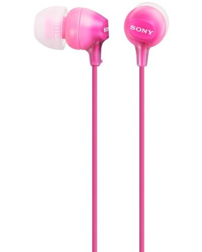 Слушалки Sony MDR-EX15LP - розови - 1