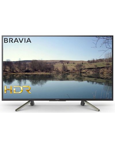 Телевизор Sony - KDL-50WF665 50", 4K, HDR TV, BRAVIA, черен - 1