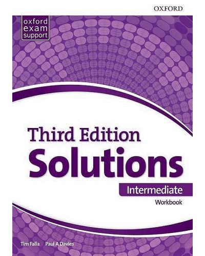 Solutions Intermediate Workbook (3rd Revised Edition) / Английски език - ниво B1: Учебна тетрадка - 1