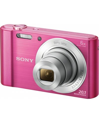 Фотоапарат Sony Cyber Shot DSC-W810 pink + Transcend 8GB micro SDHC UHS-I Premium (with adapter, Class 10) - 1
