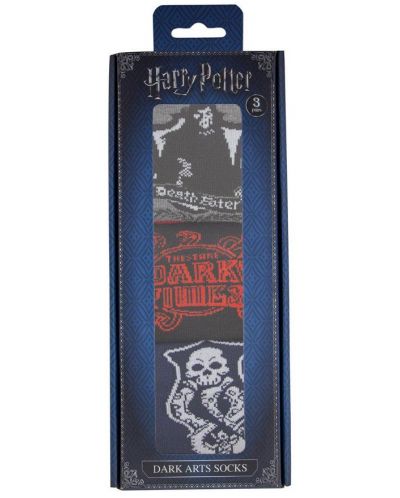 Чорапи Cine Replicas Movies: Harry Potter - Pack Dark Arts, 3 чифта - 2